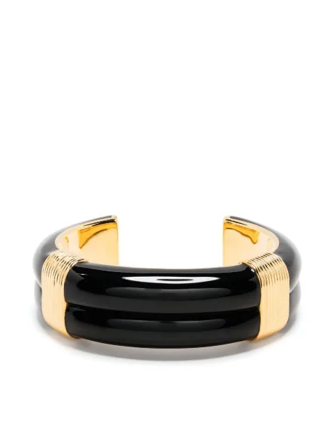 Aurelie Bidermann panelled cuff bracelet Gold KATBR02MGMM