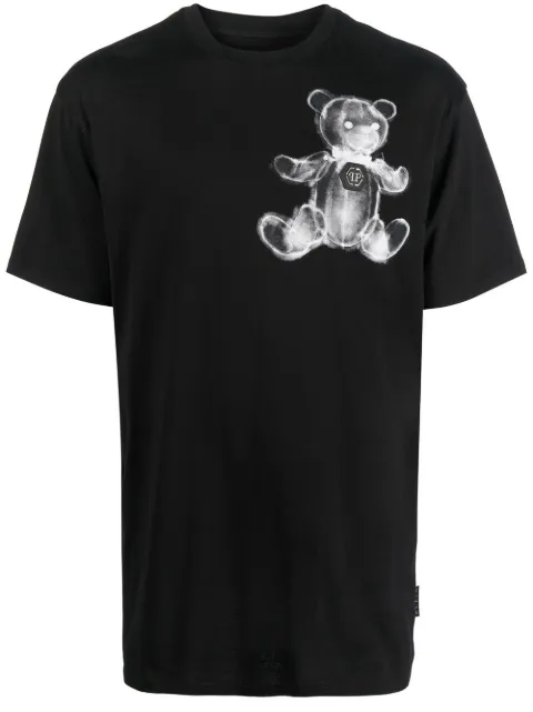 Philipp Plein Teddy Bear short-sleeve T-shirt Black FABCMTK5708PJY002N