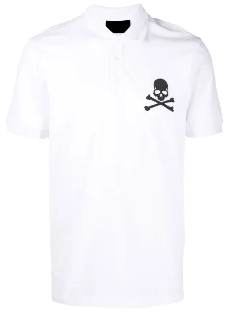 Philipp Plein short sleeve polo shirt White FABCMTK5599PTE003N