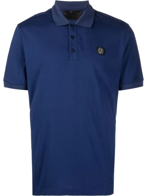 Philipp Plein short sleeve polo shirt Blue FABCMTK5598PJY002N