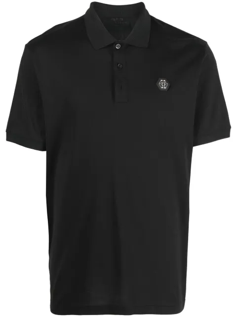 Philipp Plein short sleeve polo shirt Black FABCMTK5598PJY002N