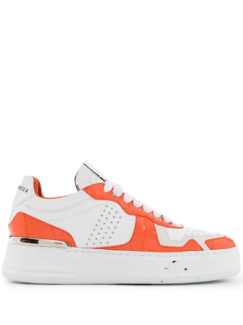 Philipp Plein colour-block low-top sneakers Orange FABSUSC0260PLE010N