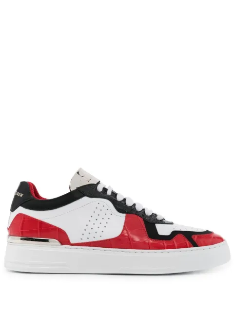 Philipp Plein colour-block low-top sneakers Red FABSUSC0260PLE010N