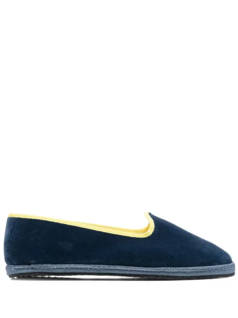 Scarosso x YOLO Seaside velvet slippers Blue YOLO