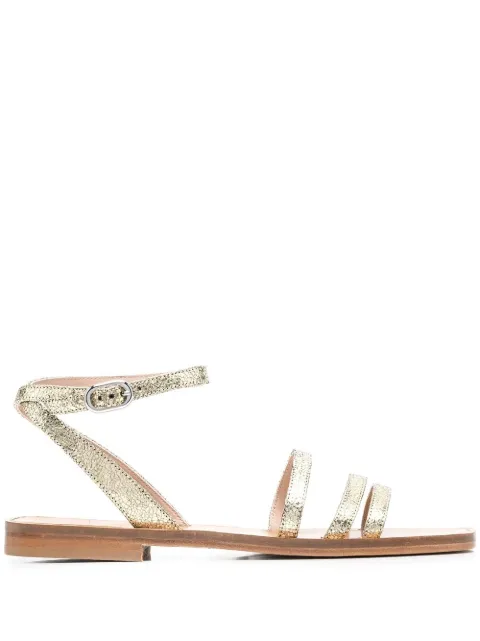 Scarosso Sarah leather sandals Yellow SARAHSANDGOLCALF