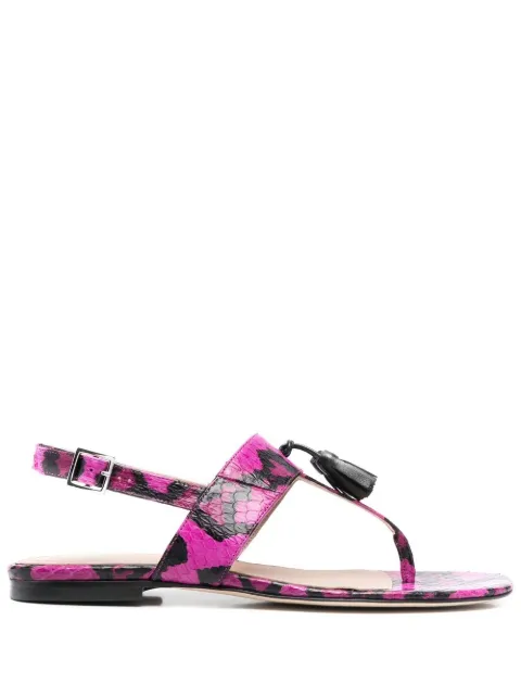Scarosso Emma snakeskin-effect sandals Pink EMMASANDPINELAP