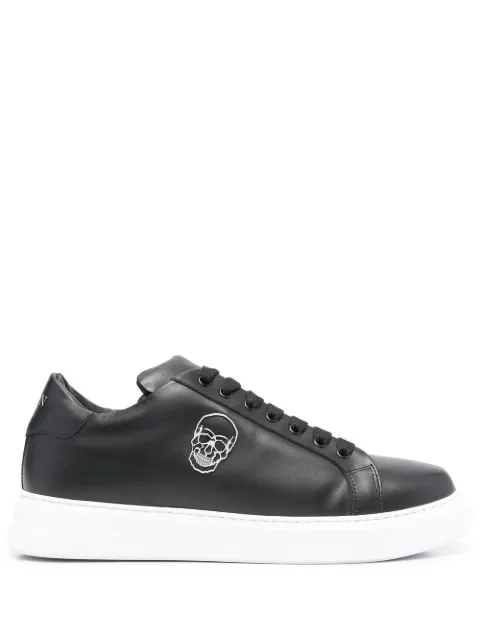 Philipp Plein Skull-plaque low-top sneakers Black UABSMSC3762PLE075N