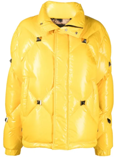 Philipp Plein short puffer jacket Yellow FABCWRB1075PNY002N