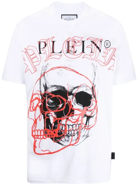 Philipp Plein round neck T-shirt White FABCMTK5634PJY002N