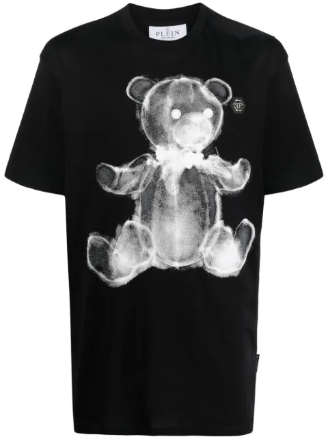 Philipp Plein teddy print T-shirt Black FABCMTK5612PJY002N