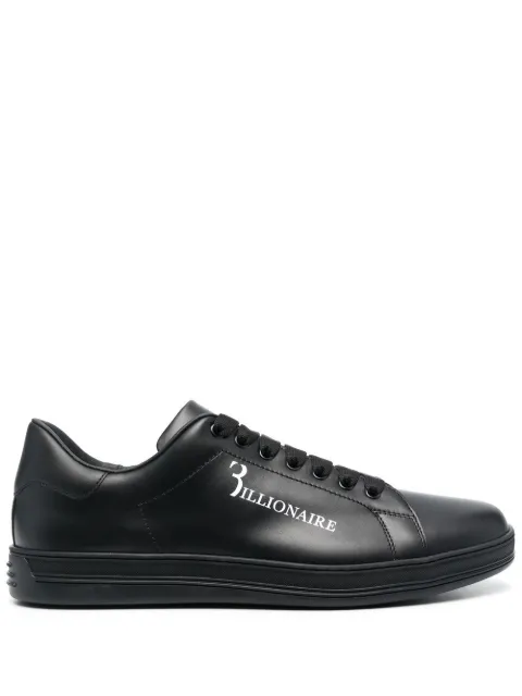 Billionaire logo-print low-top sneakers Black RABSMSC3792BLE029N