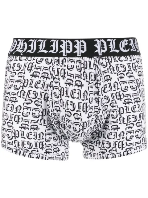 Philipp Plein TM logo-print boxers White FABCMUY0336PTE003N
