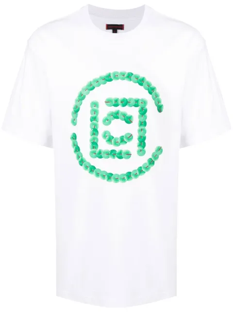 CLOT button-logo short-sleeve T-shirt White CLTE22S10013
