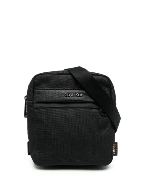 Calvin Klein logo-plaque shoulder bag Black K50K509577