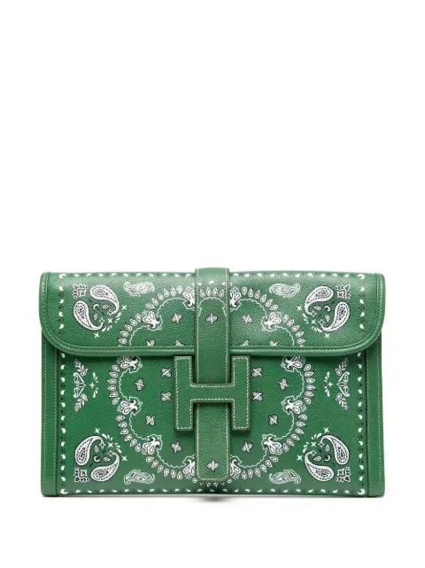 Hermès Pre-Owned pre-owned Jige PM clutch bag Green DPCRHERJIG