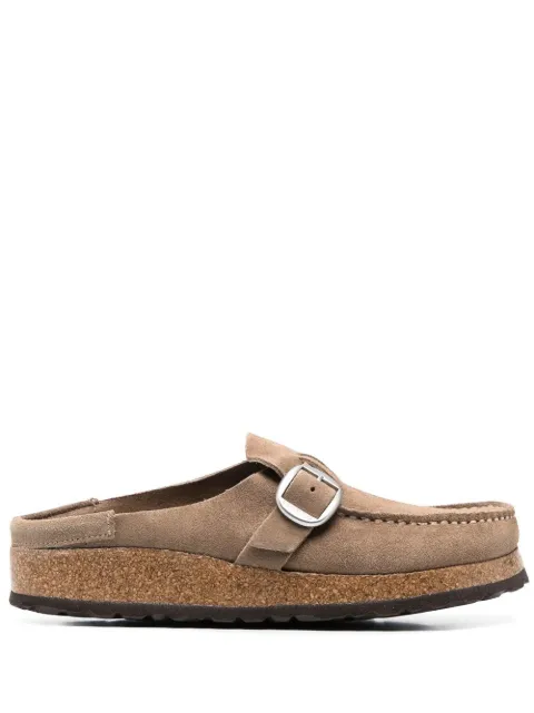 Birkenstock buckle-fastened suede mules Neutrals 1019490