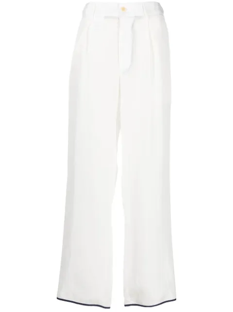 Jejia contrasting-trim detail trousers White 2000308312180