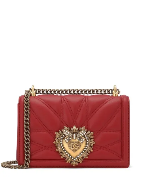 Dolce & Gabbana medium Devotion quilted shoulder bag Red ZBB7158AW43787124