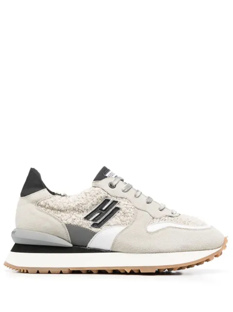Hide&Jack side logo-patch low-top sneakers Neutrals OVERFURGRY