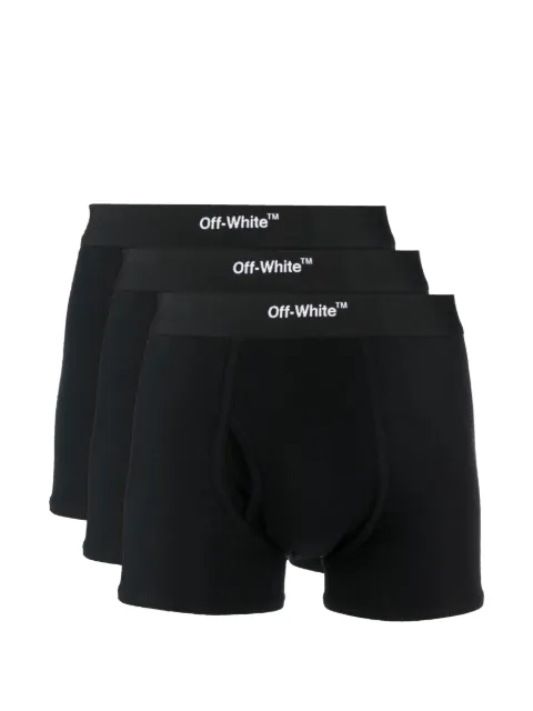 Off-White Helvetica boxer shorts (set of three) Black OMUA001C99FAB0041001