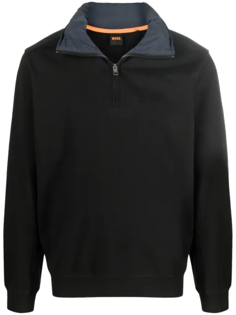 BOSS high-neck hooded sweatshirt Black 50472301