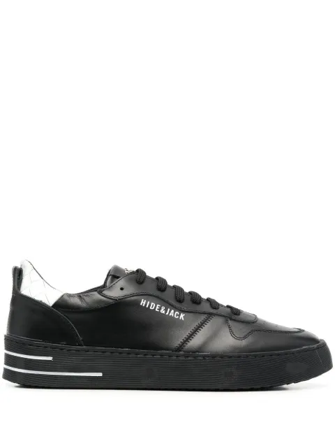 Hide&Jack side logo-print detail sneakers Black PHALBLKBLK
