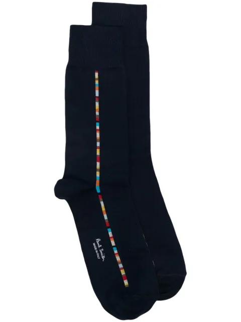 Paul Smith logo-print detail socks Blue M1A800MOHF775