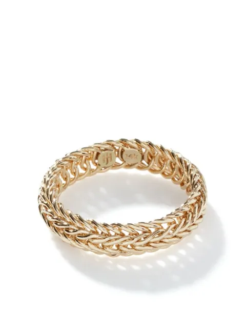 John Hardy 14kt yellow gold Kami Chain 4.5mm band ring Gold RUGG900323