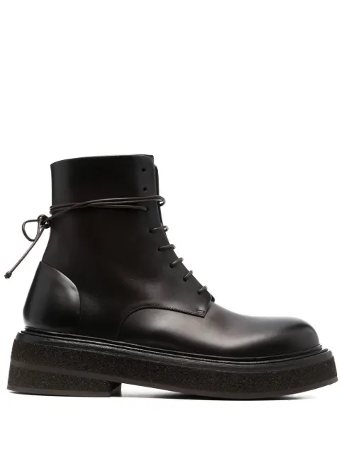 Marsèll Zuccone leather combat boots Brown MM4485