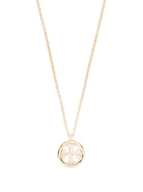 Tory Burch Miller logo-pendant necklace Gold 137185