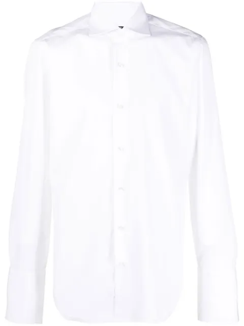 Barba cotton long-sleeved shirt White I1U13P03PZ18