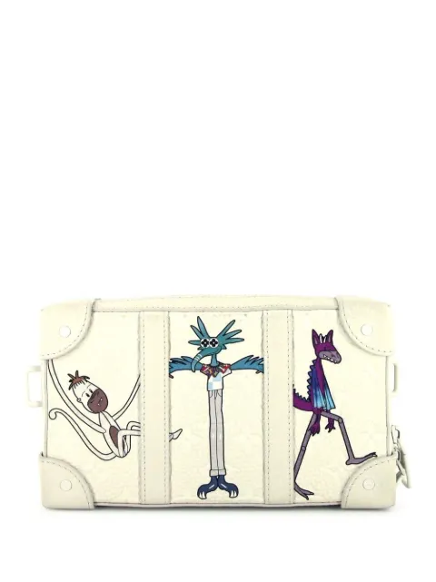 Louis Vuitton Pre-Owned pre-owned graphic print zipped Soft Trunk White 388706