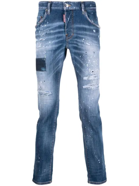 DSQUARED2 bleach ripped jeans Blue S74LB1160S30789