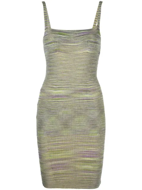 Isa Boulder sleeveless jersey-knit cut-out dress Green SS22K5