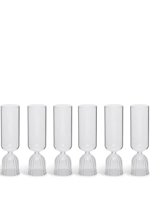 Ichendorf Milano Tutu set-of-six champagne flutes White 09312037S