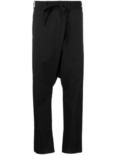 Gabriele Pasini drawstring drop-crotch trousers Black 801824059
