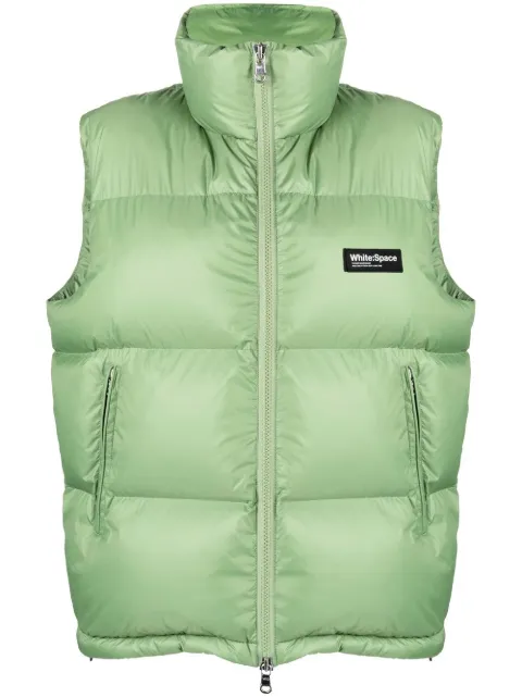 White:Space padded zip-up gilet Green SCOTTVEST
