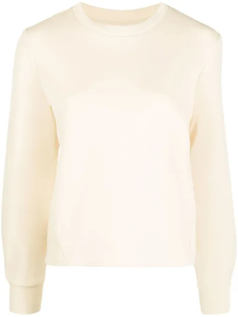 Calvin Klein logo-print crew neck sweatshirt Neutrals K20K204425
