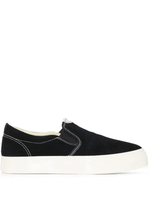 Stepney Workers Club Lister slip-on suede trainers Black YB03015