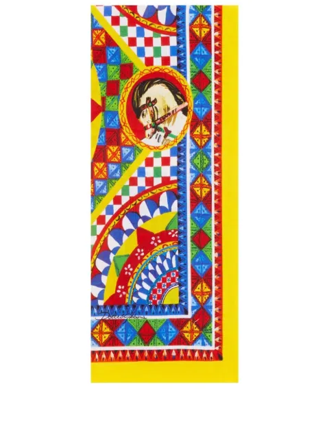 Dolce & Gabbana set of two linen napkins Yellow TCGS05TCADN