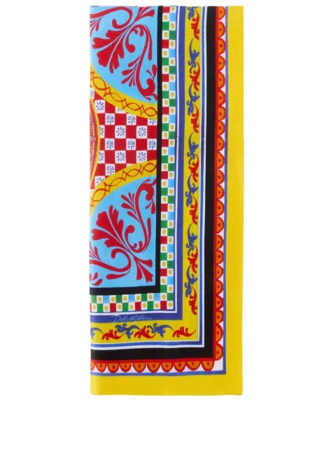 Dolce & Gabbana set of two linen napkins Yellow TCGS05TCADN