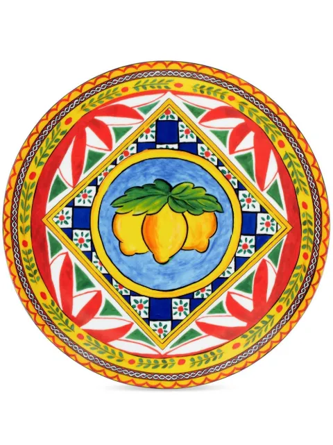 Dolce & Gabbana Carretto Siciliano porcelain charger plate Yellow TC0010TCA16