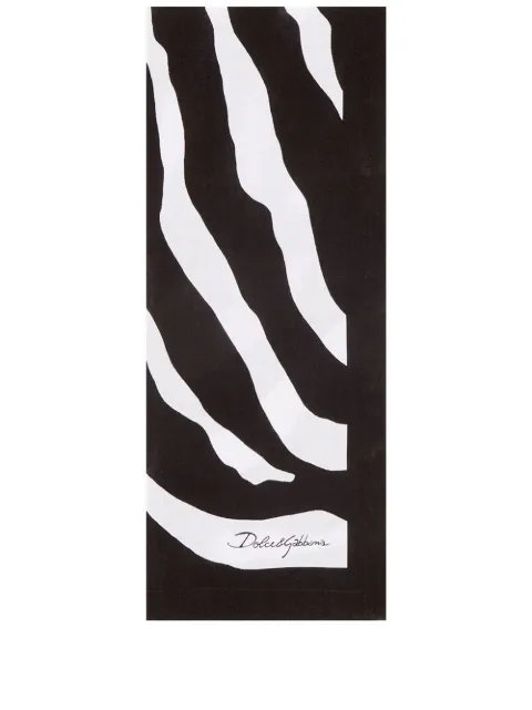 Dolce & Gabbana set of two linen napkins Black TCGS05TCADO