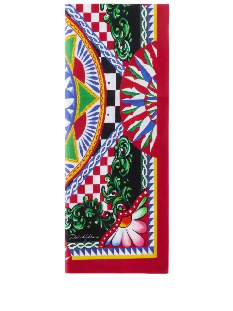 Dolce & Gabbana set of two linen napkins Black TCGS05TCADN