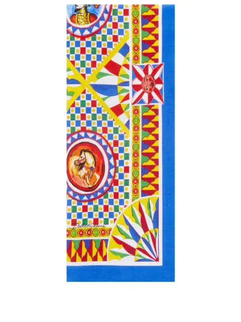 Dolce & Gabbana set of two linen napkins Blue TCGS05TCADN