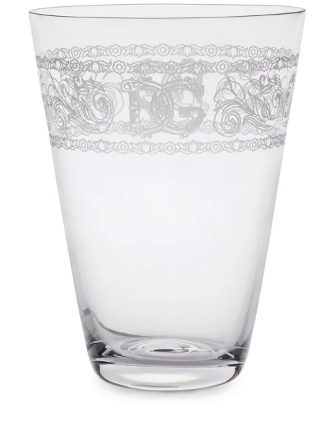 Dolce & Gabbana logo-embellished water glasses White TCBS02TCA73