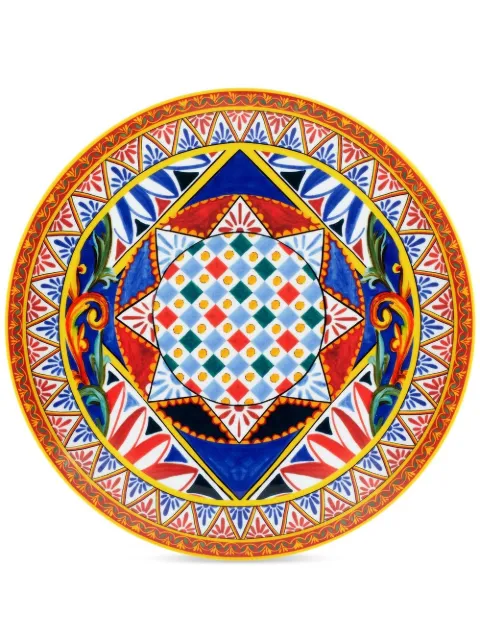 Dolce & Gabbana porcelain charger plate Blue TC0010TCA24