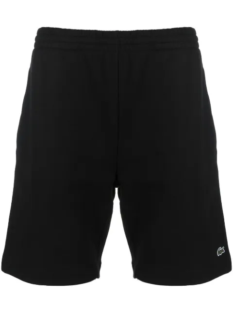 Lacoste logo-patch track shorts Black GH9627