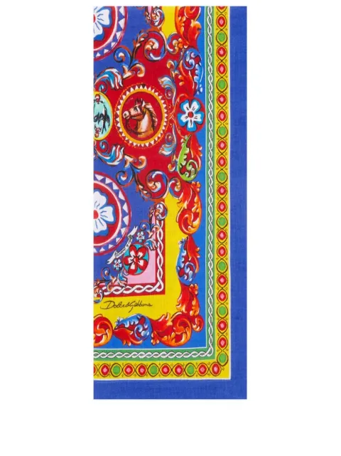 Dolce & Gabbana set of two linen napkins Blue TCGS05TCADN