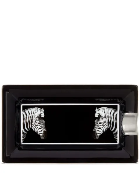 Dolce & Gabbana zebra-print porcelain ash-tray Black TCC102TCA47